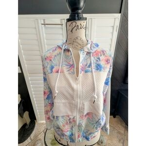 Sommer Ray Floral Print Women's Windbreaker Size M